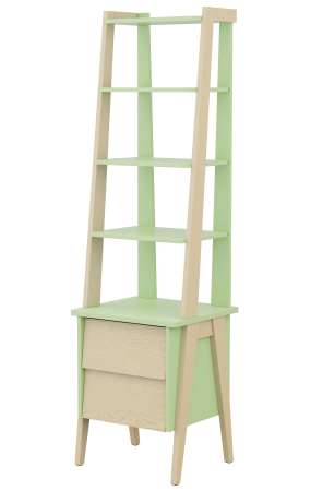 Этажерка с тумбой Сканди 2 ящика 50,1x45x178,1 см